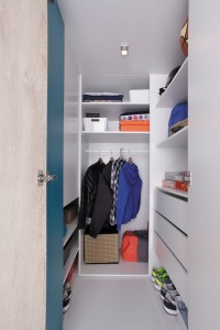 PETRA B Kinderzimmer-Set Jugendzimmer-Set mit Eckschrank Weiß/Eiche/Türkis Deine Möbel