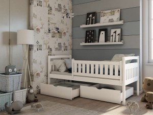 TIMO Kinderbett Einzelbett mit Schubladen Deine Möbel