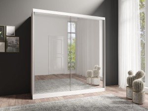 LONDON Kleiderschrank Schwebetürenschrank mit Spiegeltüren Deine Möbel