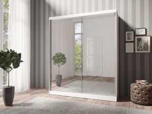 LONDON Kleiderschrank Schwebetürenschrank mit Spiegeltüren Deine Möbel