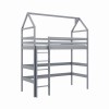 Etagenbett Kinderbett Hausbett Hochbett für 1 Kind MARINA Aschgrau.jpg