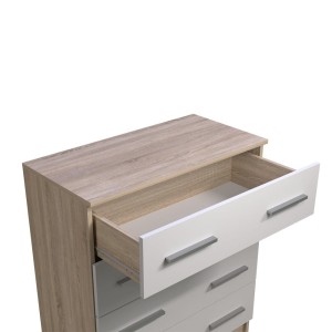 OLMO II Kinderzimmer-Set Jugendzimmer-Set Weiß+Sonoma Deine Möbel