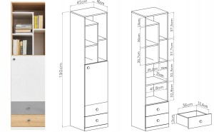 POKO 05 Regal mit 2 Schubladen Deine Möbel