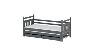 DOMINIK Kinderbett Ausziehbett für 2 Kinder mit Schubladen Deine Möbel