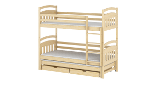 ALAN Etagenbett Ausziehbett für 3 Kinder mit Schubladen Deine Möbel