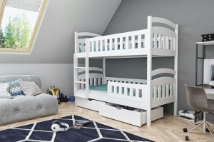 DAVI II Etagenbett für 2 Kinder mit Schubladen Deine Möbel