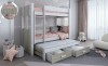 Etagenbett Kinderbett Hochbett Ausziehbett für 3 Kinder ALEXANDRA Weiss + Eiche Sonoma.jpg