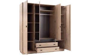 ALL0 01 Schlafzimmer-Set mit Kleiderschrank 200 cm Deine Möbel