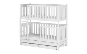 OLIVIA Etagenbett Ausziehbett für 3 Kinder mit Schubladen Deine Möbel