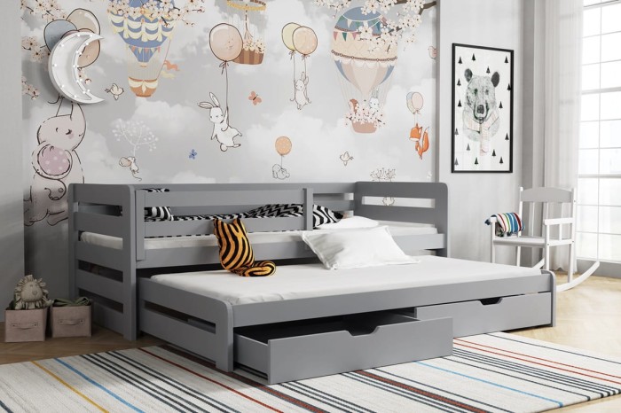 Kinderbett Ausziehbett für 2 Kinder SENI Aschgrau.jpg