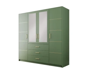 LABOO II D3 D4 Kleiderschrank 3-türig 4-türig mit Schubladen Spiegel