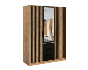 LABOO LUX D2 D3 D4 Kleiderschrank Lamellen 2-türig 3-türig 4-türig mit Schubladen Spiegel