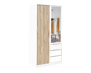 LABOO LUX D2 D3 D4 Kleiderschrank Lamellen 2-türig 3-türig 4-türig mit Schubladen Spiegel