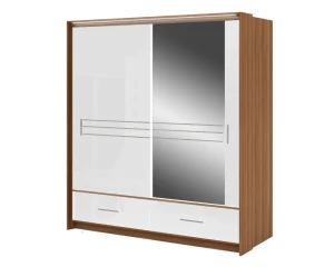 ATLANTA Schiebetürenschrank Schwebetürenschrank Kleiderschrank 2-türig 3-türig Schubladen Spiegel