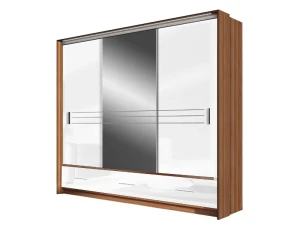ATLANTA Schiebetürenschrank Schwebetürenschrank Kleiderschrank 2-türig 3-türig Schubladen Spiegel