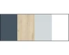 Farbübersicht der verfügbaren Materialien und Oberflächen für moderne Möbeldesigns.