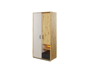 L-QU03 Kleiderschrank 90 cm Deine Möbel