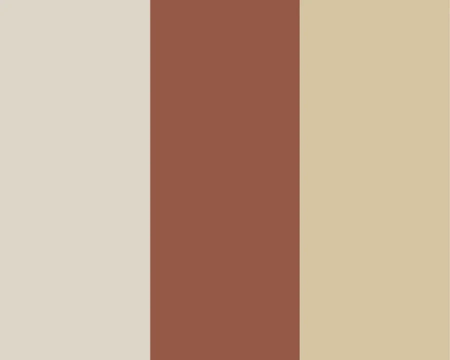 Farbschema in Beige, Terracotta und Sand für gemütliche Akzente.