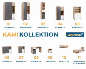 KAMI 2 Kinderzimmer-Set Kindermöbel Jugendmöbel