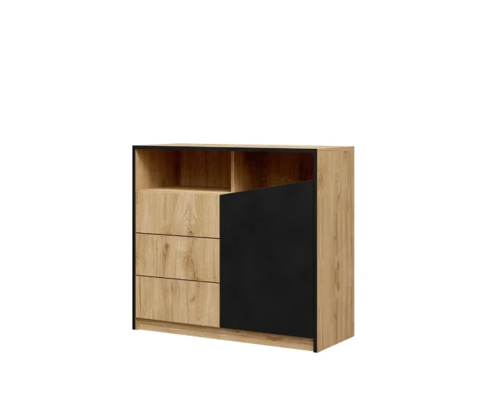 Kommode-Arno-100-Rechts-Eiche-Schwarz.webp