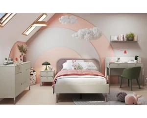 L-HR002 Kinderzimmer-Set Jugendzimmer-Set mit Kommode Deine Möbel