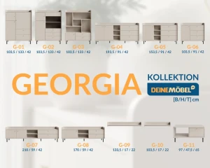 GEORGIA 01 Hochkommode Kommode Deine Möbel