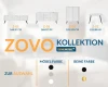 ZOVO Kollektion Übersicht: Verschiedene Möbelmodelle und Konfigurationsmöglichkeiten für Farben und Beine.