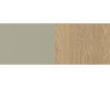 Farbvarianten der Albi Kollektion: Mattes Beige kombiniert mit natürlichem Eichenholz-Dekor.