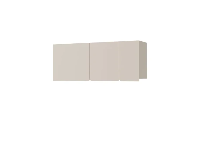 Moderner beiger Wandschrank mit 3 Türen für das Jugendzimmer.