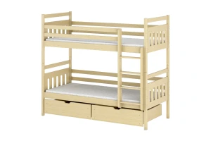 ADAM 90x200 Natur Kiefer Etagenbett Deine Möbel