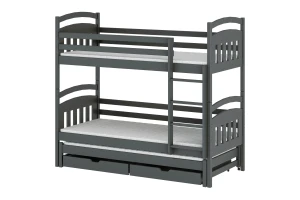 ALAN 90x200 Graphit Etagenbett Deine Möbel