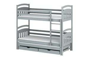 ALAN 90x200 Aschgrau Etagenbett Deine Möbel