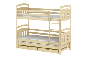 ALAN 90x200 Natur Kiefer Etagenbett Deine Möbel