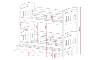 ALAN 90x200 Natur Kiefer Etagenbett Deine Möbel