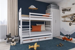 ALAN 90x200 Weiß Etagenbett Deine Möbel