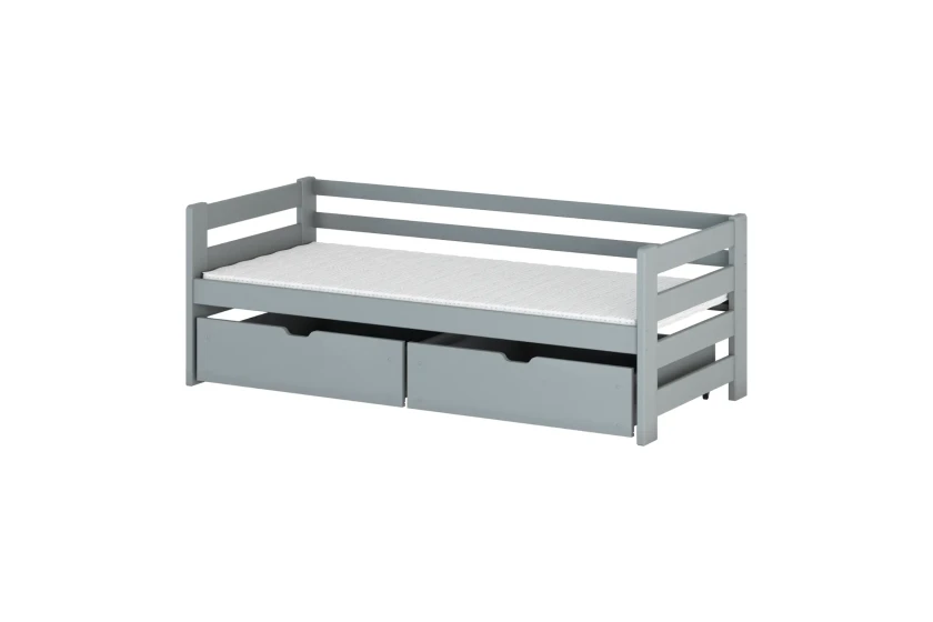 ELLI 90x200 Aschgrau Kinderbett Deine Möbel