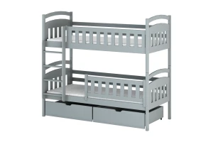 EMMA 90x200 Aschgrau Etagenbett Deine Möbel