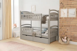 EMMA 90x200 Aschgrau Etagenbett Deine Möbel