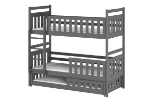 EVA 90x200 Graphit Etagenbett Deine Möbel