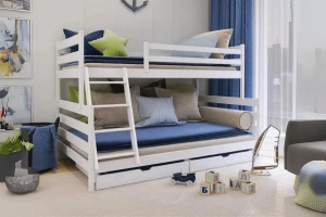 FRANZ 120x200/90x200 Graphit Etagenbett Deine Möbel