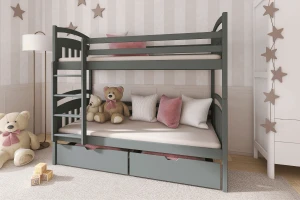 GABI 90x200 Graphit Etagenbett Deine Möbel