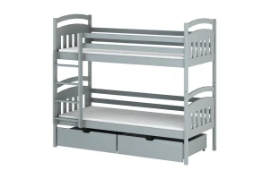 GABI 90x200 Aschgrau Etagenbett Deine Möbel