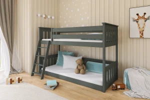 HANS 90x200 Graphit Etagenbett Deine Möbel