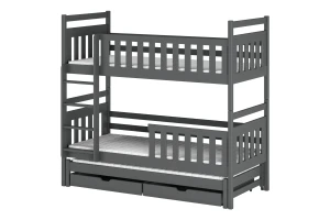 KAJA 90x200 Graphit Etagenbett Deine Möbel