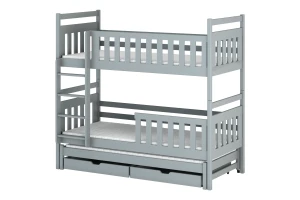 KAJA 90x200 Aschgrau Etagenbett Deine Möbel