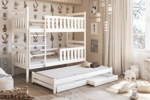 KAJA 90x200 Weiß Etagenbett Deine Möbel