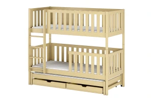 LUKAS 90x200 Natur Kiefer Etagenbett Deine Möbel