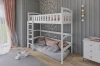 Weißes Hochbett im modern eingerichteten Kinderzimmer
