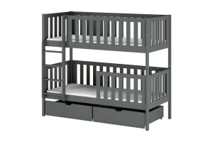 MANUEL 90x200 Graphit Etagenbett Deine Möbel