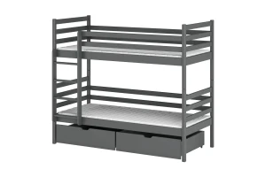 NEMO 90x200 Graphit Etagenbett Deine Möbel